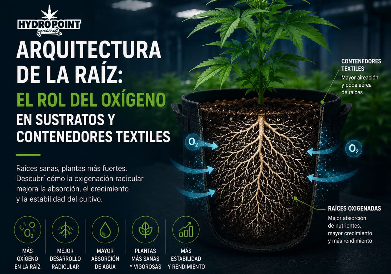 Arquitectura de la raíz: cómo mejorar la oxigenación del sustrato